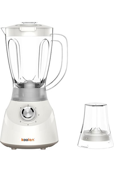 Koolen 600W Electric Blender with 5 Speeds, 1 Liter, White