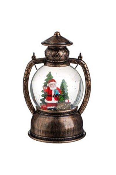 SHOPIENS Felinar glob de zăpadă de Crăciun cu LED, muzică și Moș Crăciun 12 x...