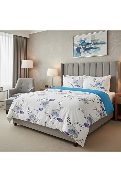 NufJoy ELVO double bed linen, 4 pieces, flat sheet 230x250, duvet cover 200x230, 2 feather pillows 50x70