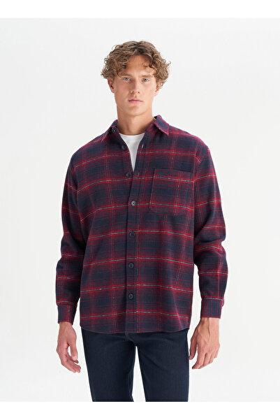 WRANGLER Regular Fit Lacivert Erkek Gömlek W2520067410 Lacivert Gömlek