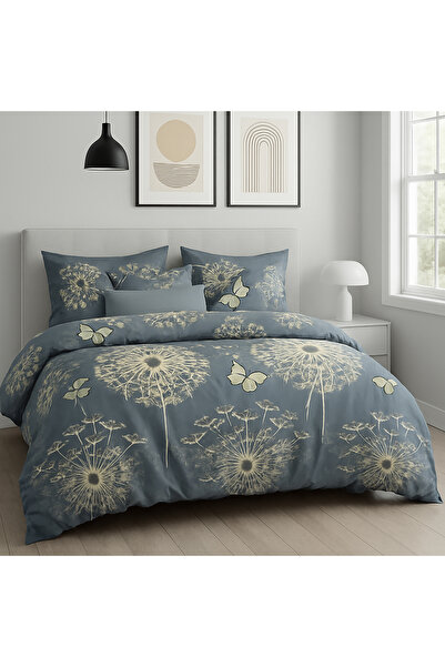 NufJoy ELVO double bed linen, 4 pieces, flat sheet 230x250, duvet cover 200x230, 2 feather pillows 50x70