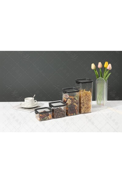 Flippy Plastic Container Flippy, Airtight, 10.2 x 9.8 cm, 700 ml, Transparent