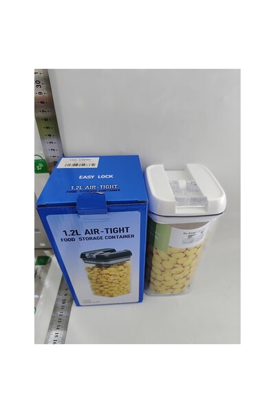 Flippy Food Storage Box Flippy, Container with Lid, Hermetic Closure, 1.2 L, White