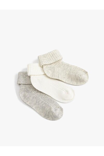 Koton Baby Boy Cotton 3-Piece Socks Set (Aw 25)
