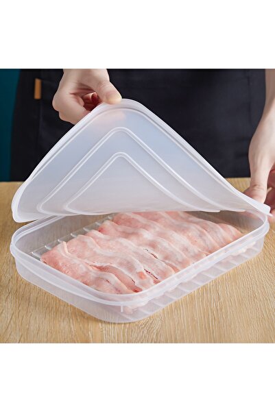 Flippy household food storage container, refrigerator, moisture-resistant, airtight, 24.5×18.5×3.5