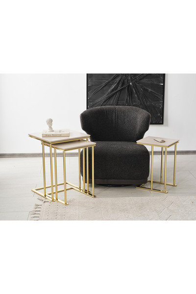 CEYHUL NEO DEMONTE METAL ZİGON SEHPA