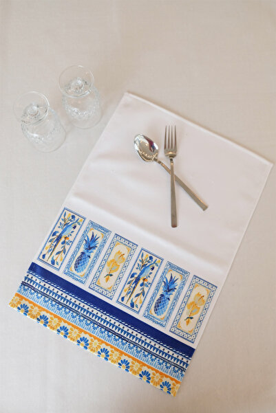 aymira home Decorative Kitchen Cotton Oven Towel Special Patterned Ethnic Model 35X50 cm Washable