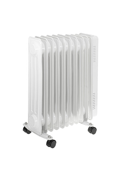 adler 2000w 9 Element Oil Radiator, Temperature Control, Wheels