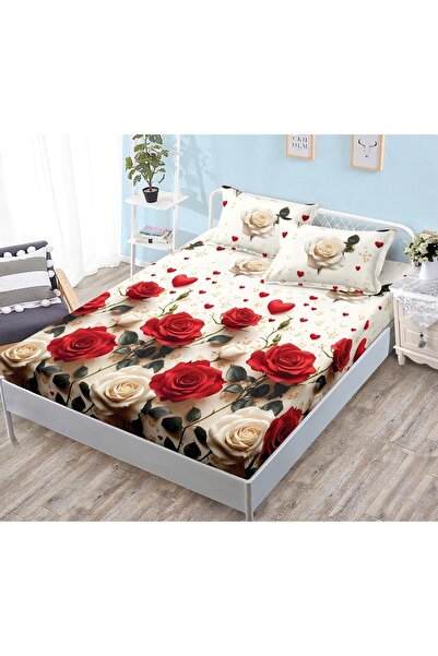 Casa de Vis Cearșaf cu elastic + 2 fețe de pernă, 180/200, Online, HJ-67