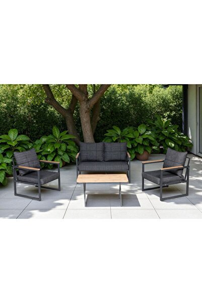 SALINCAKCIM BAHÇE, BALKON, CAFE,TERAS, KIŞ BAHÇESİ METAL KOLTUK OTURMA SETİ 2...