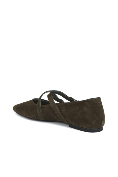 Network Haki Kadın Süet Babet