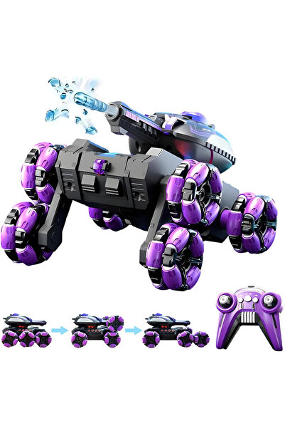 W.A.S.H. Masina cu telecomanda, cu rotatie 360, lumini LED, muzica si tractiune pe sase roti