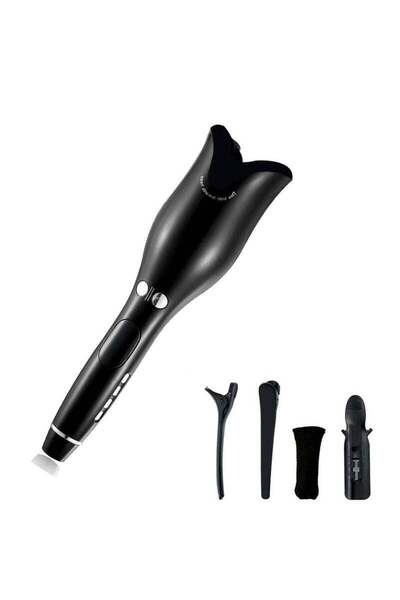 COOYA Automatic Hair Curler, Curling Iron, Wave Spiral Iron Curling Iron, Black