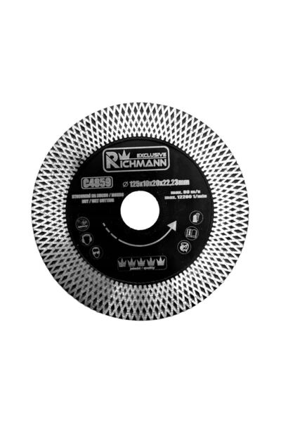 richmann exclusive Thin turbo diamond disc, double-segmented, for ceramic tiles, wet/dry cutting, 125 mm, Richmann Excl