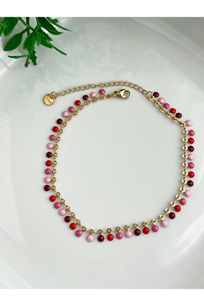 ALEYKA Paslanmaz Çelik kararmaz solmaz gold renk Halhal