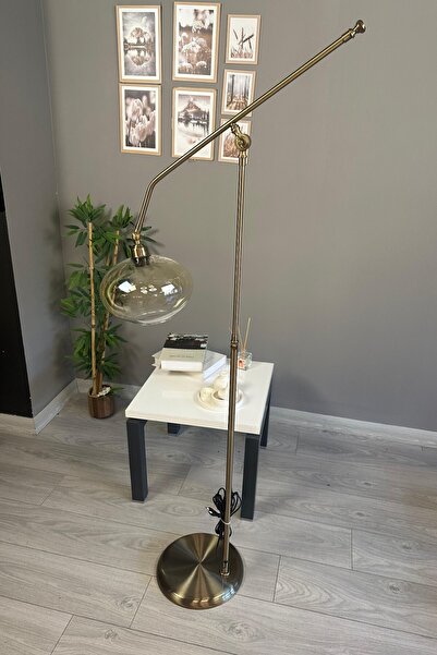 Bamyum Solvia Cam Bal Rengi Eskitme Gövde F Kol Lambader Modern Oturma Odası