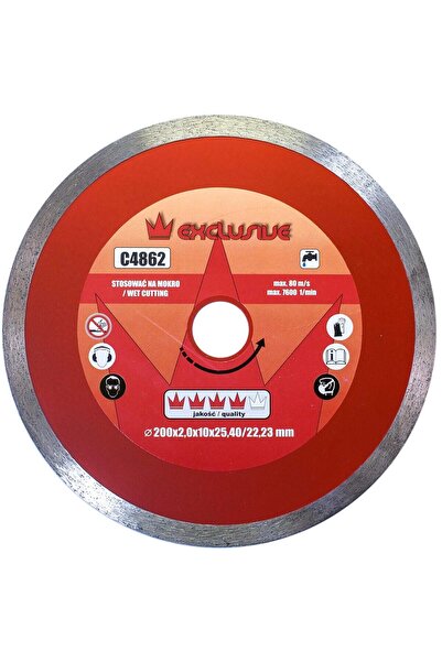 richmann exclusive Continuous diamond blade for ceramic tiles, wet cutting, 200 mm/25.4 mm -