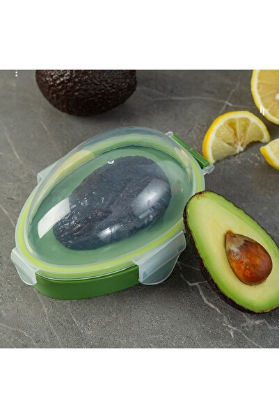 Flippy Avocado Storage Container Flippy, Airtight, for Refrigerator, 15.3x11x8 cm, Green
