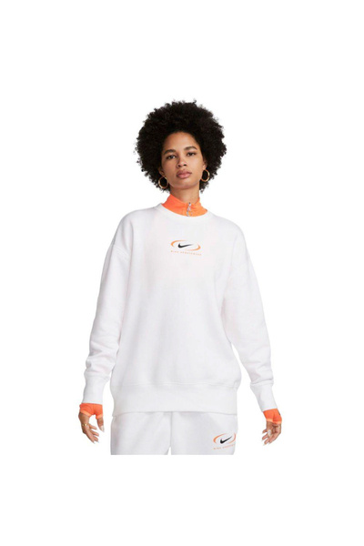 Nike Bluza W Nsw PHNX fleece OS crew print SW