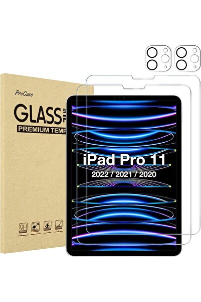 PROCASE 2-Pack Screen Protector for iPad Pro 11-inch (4th/3rd/2nd Gen) Tempered Glass - Clear