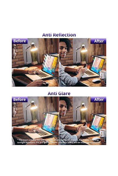 SKYDDAR INNOVATION Protecție ecran laptop 14" 16:10 (302 x 189mm), antireflex VisionProX, set autocolant, transparent
