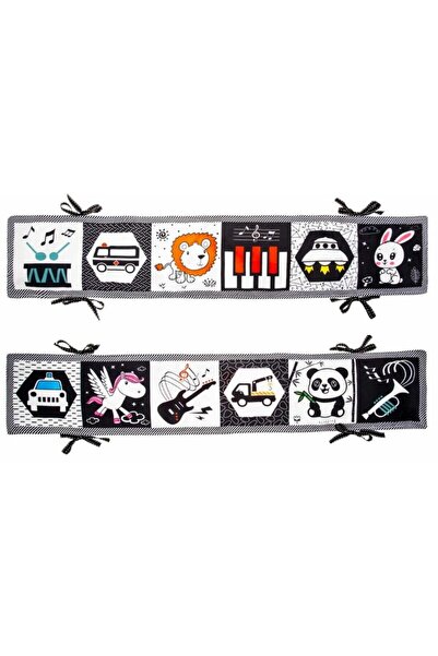 Bocioland Сензорна книга, Босиоленд, с 12 контрастни изображения, 15x80.5 см,...