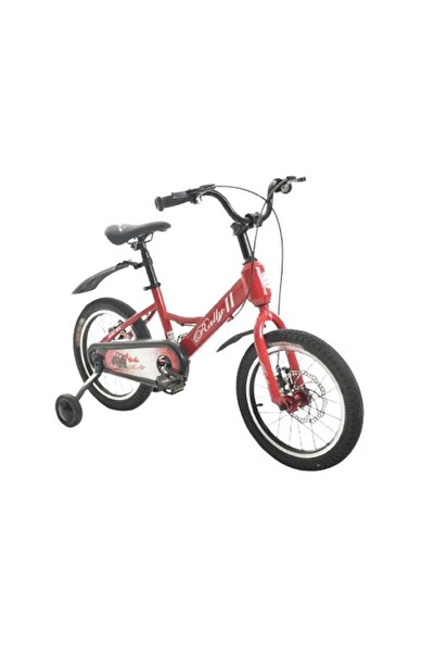 Rally 12 Inch Kids Bike with Detachable Training Wheels - Safe and Durable Design for a Fun Riding - Red