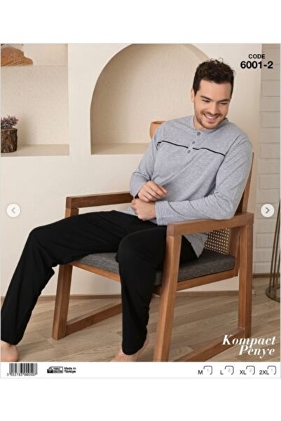 GOST HOMEWEAR طقم بيجامة رجالي من القطن الممشط المضغوط 400-10-25