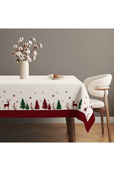 Lenjerii Deosebite Fata de masa Craciun bumbac 100% 140x320cm, Santa