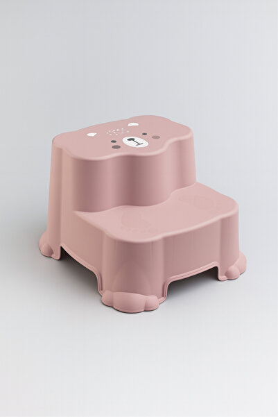 Funny Life Kaydırmaz Taban Çocuk Basamaklı Eğitim Taburesi - Banyo, Lavabo, Klozet Basamak Merdiven Yükseltici