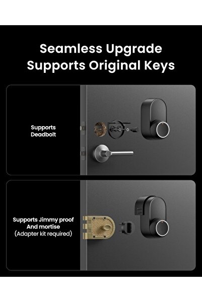 SwitchBot Lock Ultra – The Ultimate Smart Lock, Black