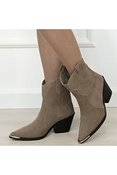 SOFILINE Χακί κοντές μπότες από δέρμα με άνετο τακούνι 6397 114