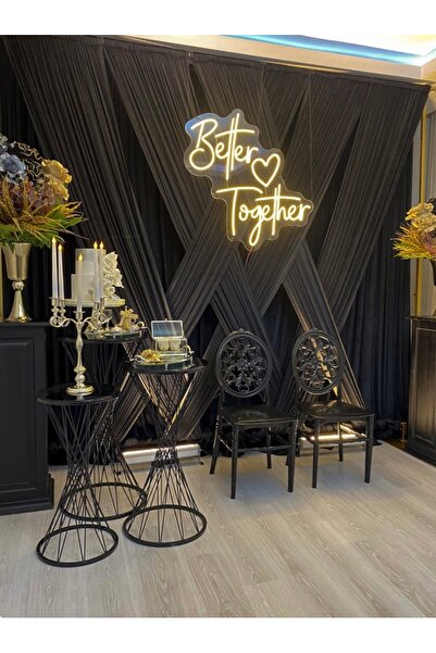 Dekor Asansör tag siyah perde