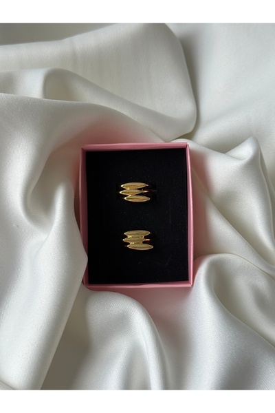 NB STEELORA خاتم موديل عتيق باللون الذهبي