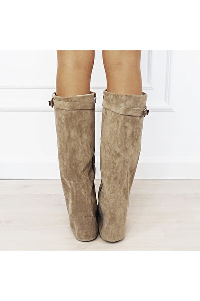 SOFILINE Ghete elegante bej cu toc confortabil 9501A 113