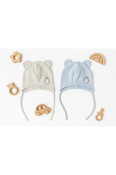 greenmoss 100% cotton twin baby beanie