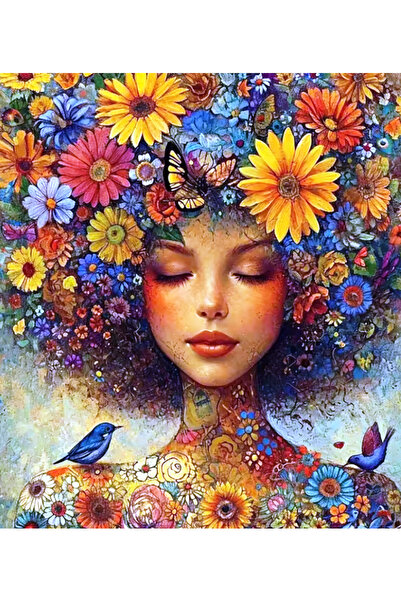 Krista Tablou pe pânză GM1006 Goblin Square Diamonds, înrămat, 50 x 40 cm, Fe...