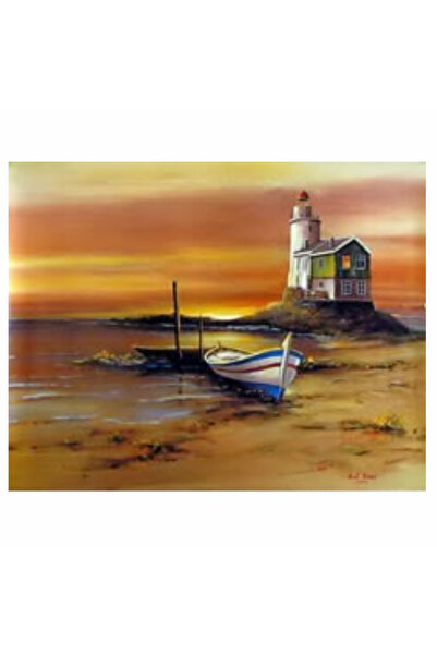 Krista Tablou pe pânză B25-31512 Goblen Diamante rotunde, 50 x 40 cm, Far și ...