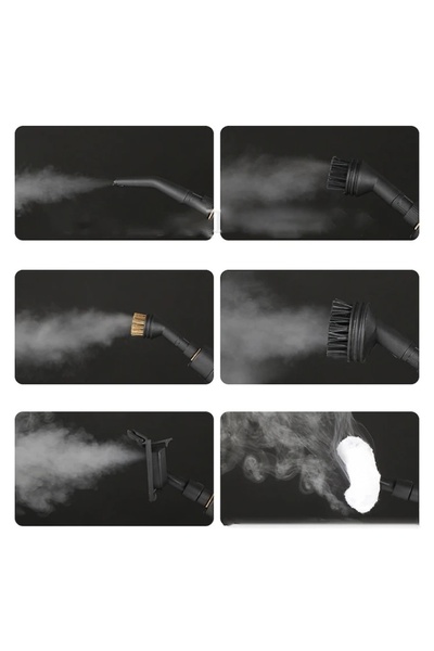 FOXMAG24 Aparat de curățat cu abur 1200 ml, 3 bari, abur 105 °C, capete interschimbabile, utilizare universală