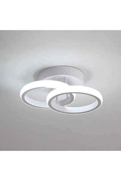 MACVI Lampă de tavan LED ®, 22W, 6500K rece, acril alb, 1900lm, IP20, modernă, 24×20×10cm