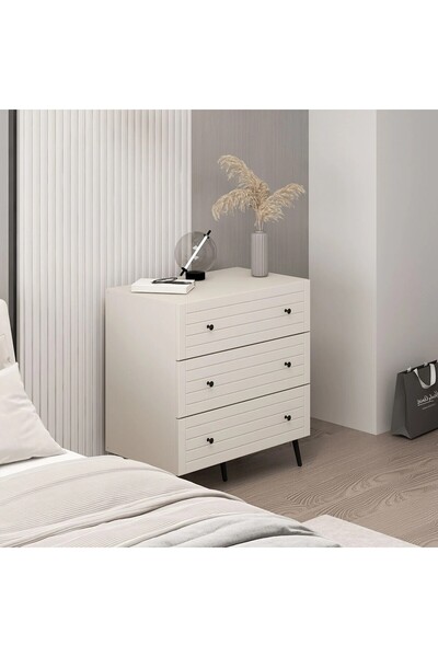 Minar Bona Country 3 Çekmeceli Mebran Şifonyer-Kumtaşı