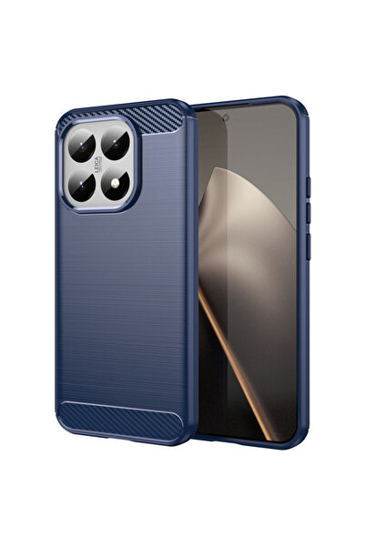 Techsuit Husă din silicon carbon pentru Xiaomi 15T, albastră