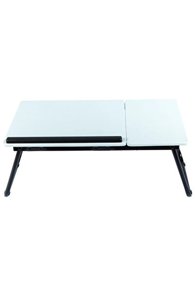 UnicSpot Masă pentru laptop Thomas, albă, 55x32x23 cm