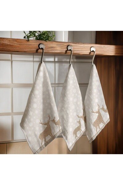 Club Cotton Christmas kitchen towel, 100% cotton, Bilbo