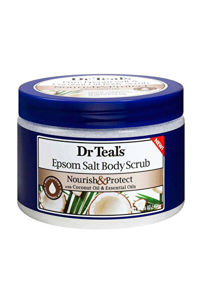 Dr Teals مقشر الجسم بملح إبسوم من دكتور تيلز، مغذي وواقي، 454 جم