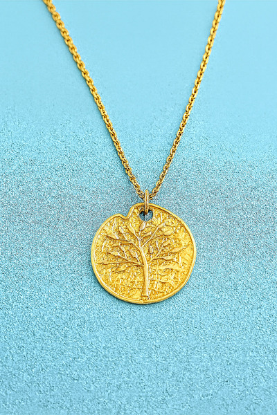 WEARMORE 925 Ayar Gümüş Mühür Hayat Ağacı Kolye