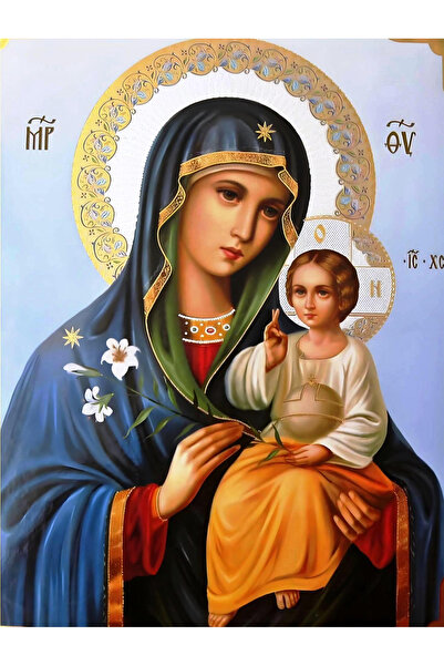 Krista Tablou pe pânză GM1001 Goblin Square Diamonds, înrămat, 50 x 40 cm, Fecioara Maria cu Iisus