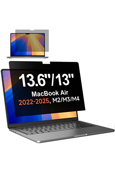 SKYDDAR INNOVATION Folie pentru MacBook Air 13" 2024, VisionProX, protecție vizuală anti-spy, set autocolante, confidențialitate