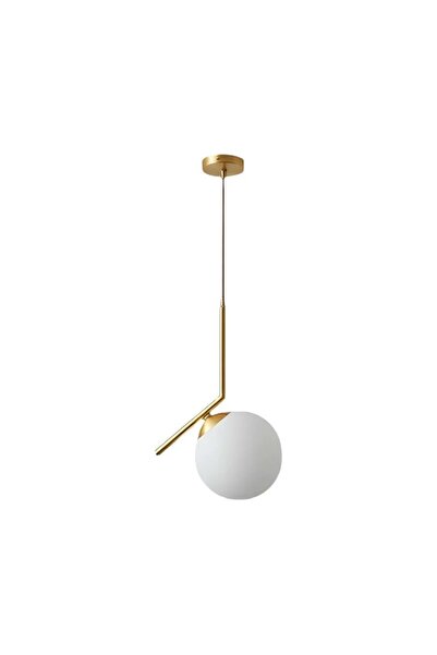 Alessandro DESIGN LOFT Haven Chandelier, 1x E27, White Gold, Metal, Adjustabl...