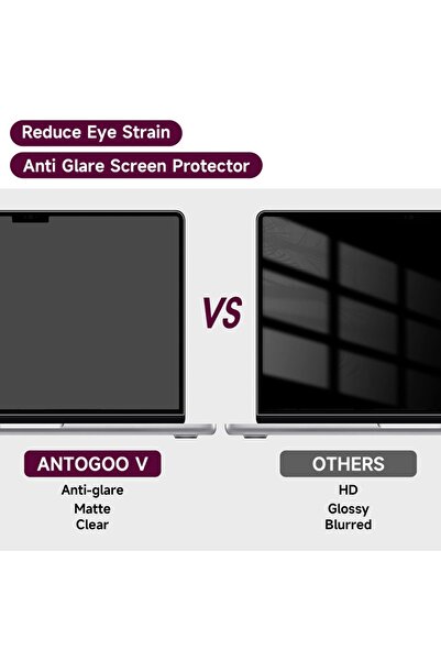 SKYDDAR INNOVATION Protecție de ecran MacBook Pro 16" 2024, antireflex VisionProX, set autocolant, transparent/mat